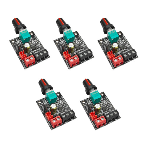 Precise DC8-24V PWM Speed Controller Module Speed Regulator for Brushless Motors 5 pack