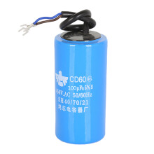 Durable CD60 Run Capacitor 450V Ensure Smooth Motor Operations Plastic Shells 100uf