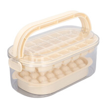 2-Schicht Eiswürfelschale 54 Eiswürfel Beige mit