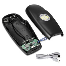 Chargers Pack Shell 2x 18650 Battery Box Case with LED Light & Indicator Black