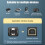 Type C 2.0 to USB Printer Cable Fast Data Transfer Universal for Quick Printing 50cm 6