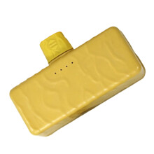 Portable Single Cell 18650 Case with Spare Phone Backup Layout Ginge yellow