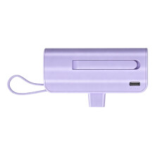 Upgrades 21700 Type C Cable Enclosure with Digital Screen for DIY Battery Build Purple