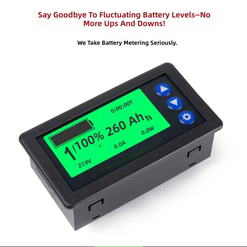 Multifunction Battery Status Display For Acid Lithiums And Other Types 20A