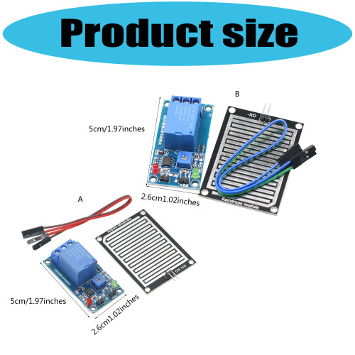 Leaf Humidity Monitor with Raindrop Detection Efficient Irrigation Control 5V version 2