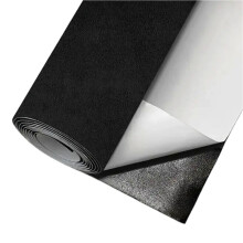 Selbstklebender Wildleder Reparaturflicken - 50cm x 150cm - Für Auto Innenausstattung Black