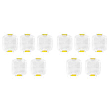 BoîTe de Couronne D'Oreiller Dentaire, 10 PièCes, Vitrine de Film à Membrane Transparente, BoîTes à Dents, BoîTe de Couronne Dentaire et de Pont