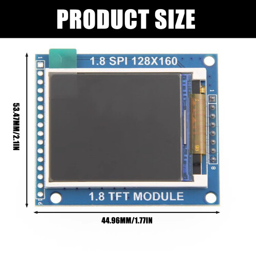 1.8Inch TFT LCD Display Module With PCB Board 128X160 Resolution SPI Interfaces 2
