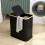 80L Collapsible Laundry Basket with Lid, Black 7