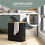 80L Collapsible Laundry Basket with Lid, Black 5