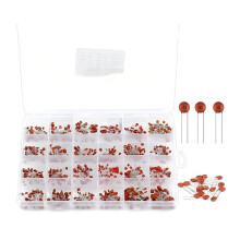 960pcs Ceramic Capacitors Assortment Kit Multiple Capacitance Values Electronics