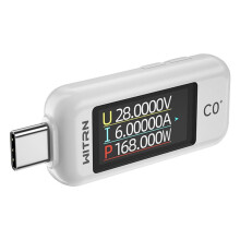 WITRN Precisions USB USB C-Oplaaddetectoren 3.1-Conforme Spannings- en Stroomweergavemeter C0+
