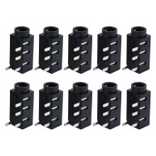 10pcs Compact 3.5mm Headphone Jacks PJ320A Connectors for Home Auditory System
