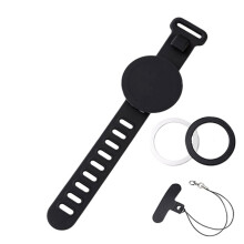 24cm/28cm Wrist Strap 360 Degree Rotatable Armband Stand Magnetic Black Within 17cm wrist