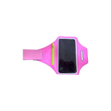 High Visibility Running Phone Holder Breathable Meshing Arm Strap for Fitness Us Pink