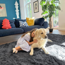Extra Large Soft Shaggy Rug Grey 160cm x 230cm 5ft 4in x 7ft 8in