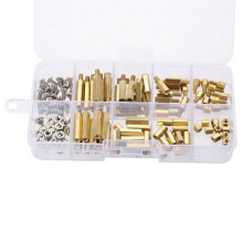 Precisions Threaded Brass Hexagonal Spacer Kit for Electronics Assembly and Robotics