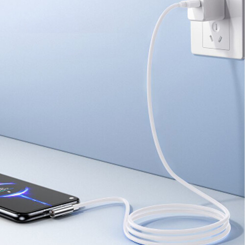 USB Type C Fast Charging Cable 120W 90 Degree Data Transfer Charging Cable Yellow