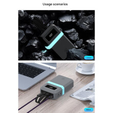 Shockproof Silicone Protective Case Housing For CP24 Power Backup Antislip Dark p urple