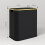 80L Collapsible Laundry Basket with Lid, Black 3