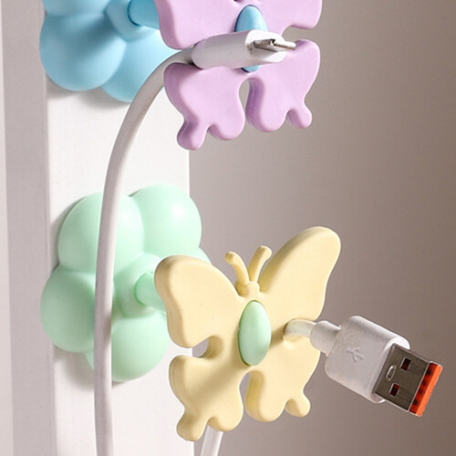 Versatile Butterfly Charging Cord Organizers For Various Devices Easy Installation 6