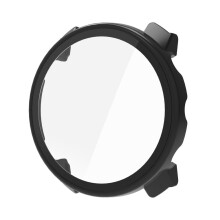 Schutzhülle kompatibel mit Polar Vantage M3 - PC-Schale mit Displayschutzfolie aus gehärtetem Glas Black