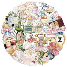50Pieces Artistic Waterproof Stickers Garden Theme Decoration for Sports Equipment