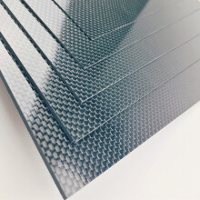 Carbon Fiber Sheet 200x400mm Glossy Finish Flat Carbon Fiber Board Plate Plain 1mm