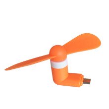 Mini Fan Micro USB Phone Fan Mini Portable Mobile Phone Cooling Fan Cooler Orange