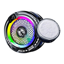Phone Coolers Fan With Large Semiconductor Chip For Quick Temperature Reduction Black