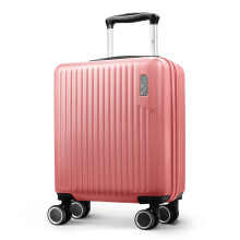 LUGG 15 Inch Vacay Cabin Case Airline Approved Carry On Suitcase, ABS Lightweight Suitcase, Hard Suit Case with 360° Spinner Wheels, Clay