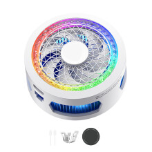 25W Semiconductor Heat Sink Phone Cooling Fan With Light Magnetic Heatsink White