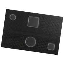 Phone Service Work Pad with Split Tray Layout for Film Alignment Black