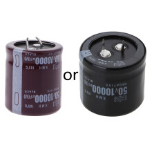 10000uF 50V 105C Power Electrolytic Capacitor 10MF Snap Fit Snap In 1.18x1.57in 10mf