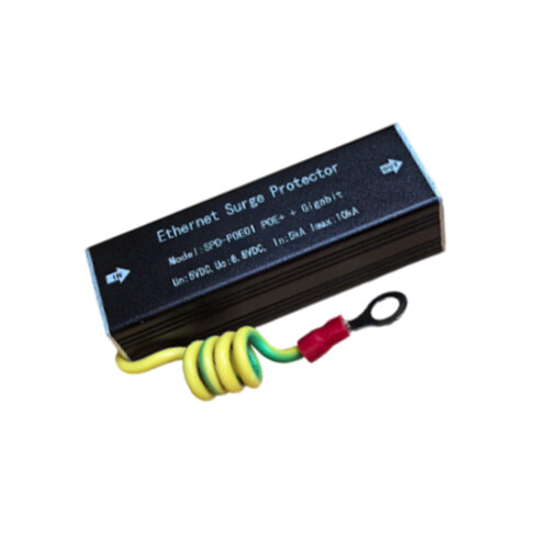 Black Case RJ45 Line Device with Ground Wire for Rack Routing Work