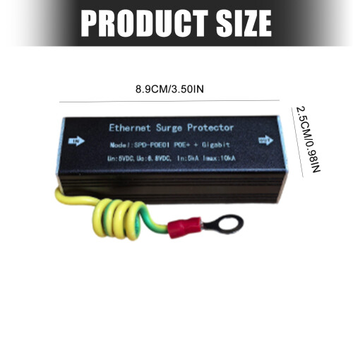 Black Case RJ45 Line Device with Ground Wire for Rack Routing Work 2