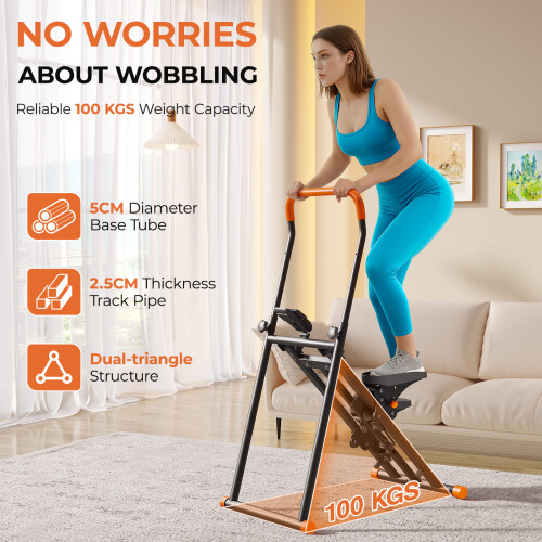Adjustable Slope Stepper Machine Foldable Stair Climber for Home Gym Exercise Cardio Workout Equipment 2