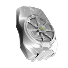 Cellphone Cooling Fan Back Clip Radiator 7000RPM Low Noise Heatsink Silver white Plug in