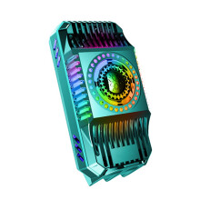 Phone Heatsink Radiator Portable Phone Fan Semiconductor Cooler Lower Noise Green