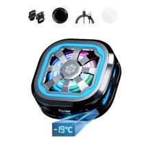 AI Intelligent Control Low Noise Cellphone Heat Sink Electroplating black Digital display