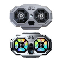 Double Fan Live Streaming Game Semiconductor Cooling Phone Coolers Radiator Black