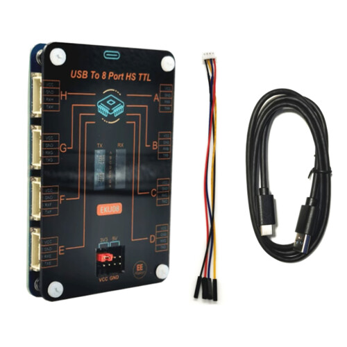 8 Port Serial Expansion Board 6Mbps Data Transfer USB to 8CH TTL Serial Module