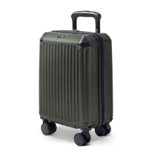LUGG Sky Rover 15 Inch Underseat Cabin Bag, EasyJet Approved Hard Shell Suitcase, Spinner Wheels 45x33x20cm, Army Green
