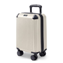 LUGG Sky Rover 15 Inch Underseat Cabin Bag, EasyJet Approved Hard Shell Suitcase, Spinner Wheels 45x33x20cm, Stone