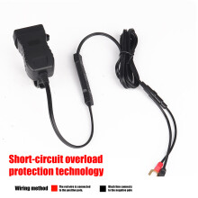 IP67 Waterproof Intelligent Fast Charging Adapter For Motorcycles With Anti Drain 2USB