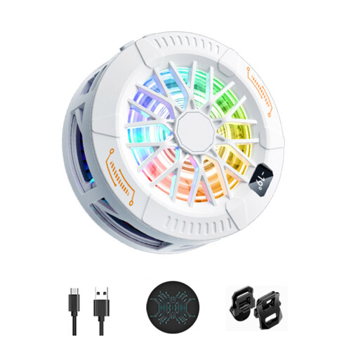 Digital Display Mobile Phone Cooling Fan Radiator Low Noise Cooling System