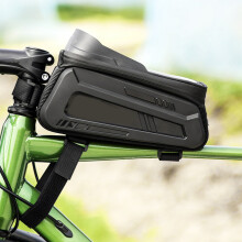 Bicycles Phone Mount Bag Waterproof Touch Display Window Top Tube Frame Storage