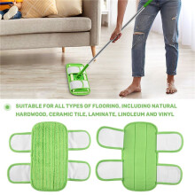 2PCS Wet/Dry Flat Mop Cloth Microfiber Floor Mop Replacement for Sweeper Machine Washable Easy to Replace