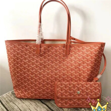(Orange, M) Stylish Open-Top Tote Bag with Matching Purse, Large Capacity Tote Mother Bag Shopper Bag for Work, Everyday Use, Gift for Women