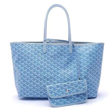 (Sky blue, M) Stylish Open-Top Tote Bag with Matching Purse, Large Capacity Tote Mother Bag Shopper Bag for Work, Everyday Use, Gift for Women